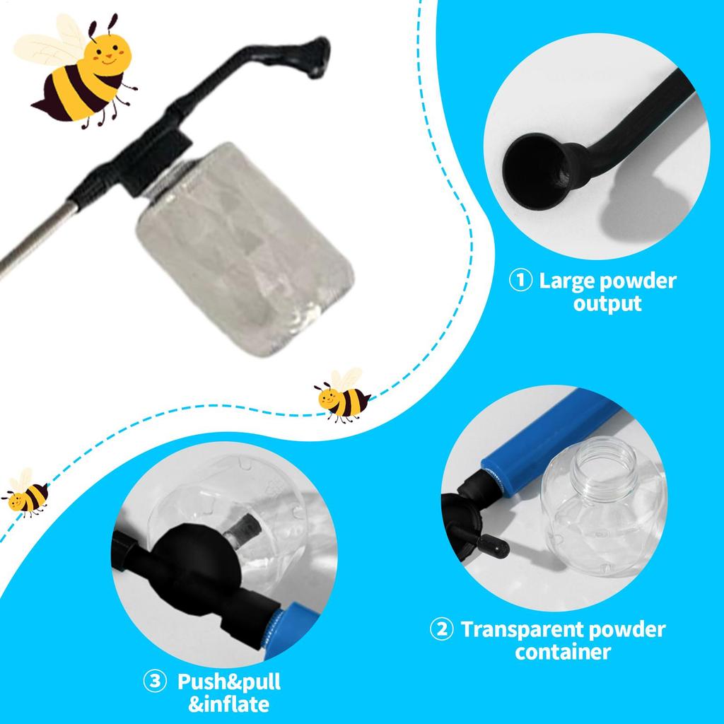 Garden Powder Applicator Dispenser Tomato Flower Pollinator Fast Adjustable Gardening Sprayer Even Pollination Tool For Peppers