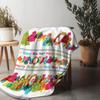 Festive Throw Blanket Holiday Decor Christmas Gift Cozy Fleece Winter Warmth Reversible Design Soft Texture Home Accent Gift for