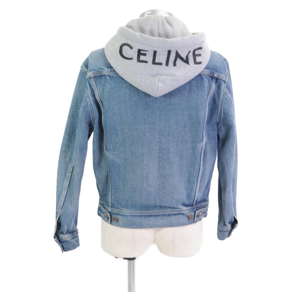 Celine Domestically Authorized 2Q472930F Union Wash Trucker Jacket Denim Jacket XS blueUsed