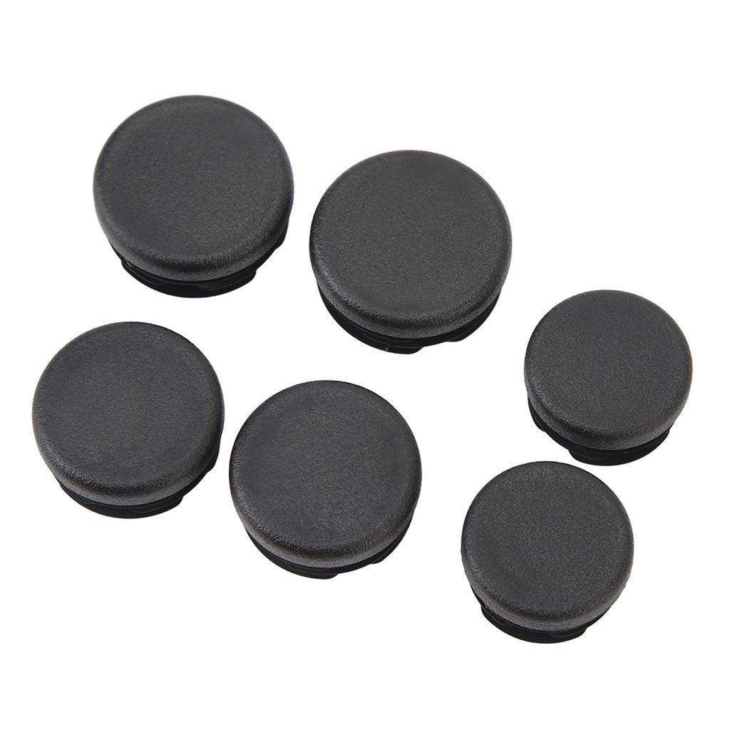 6Pcs Frame Hole Cover Caps Black Dust Resistant Waterproof Rugged Reliable Motorcycle Frame Hole Plug for CB125R CB150R