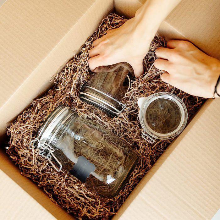 Frisure Papier Déchiqueté - Creative Deco - 1kg - Kraft Beige - Emballage Cadeau - Remplissage Boite