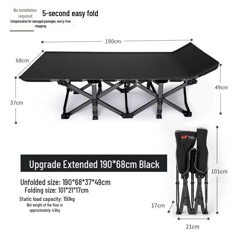 Compact Folding Bed for Office & Home Naps