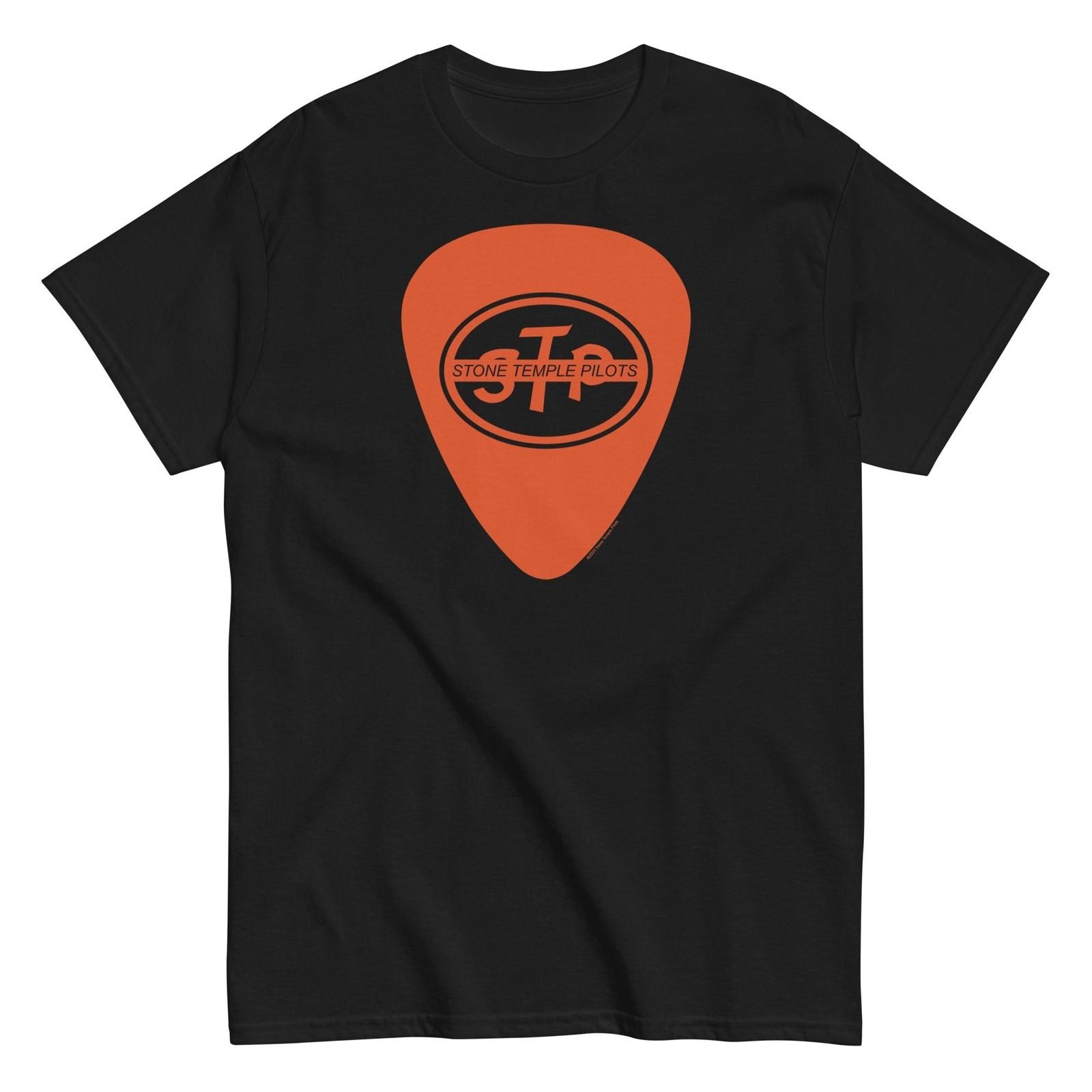 MerchMoment Stone Temple Pilots Guitar Pic T-Shirt T-Shirt Black New XXXL