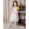 Crystal Princess Closed Toe Sandals, Soft Flat Casual Dance Shoes Summer Footwear for Big Girls