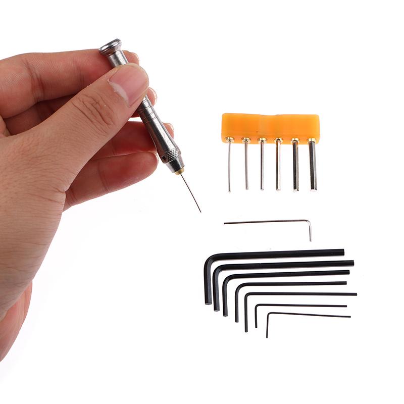 7Pcs/Set Alloy Steel Hexagon Wrench Hexagon Key Allen Wrench Hand Repair Tools 0.7Mm/0.9Mm/1.3Mm/1.5Mm/2Mm/2.5Mm/3Mm