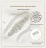 Elegant European & American Court-Style Pearl Rhinestone Hand-Sewn Bridal Waistband