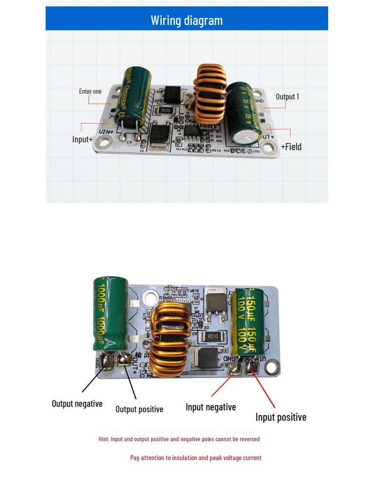 180W DC-DC Buck Module 10-90V to 5V/12V/24V, High Voltage Resistant 10A High Power Regulated Power Supply