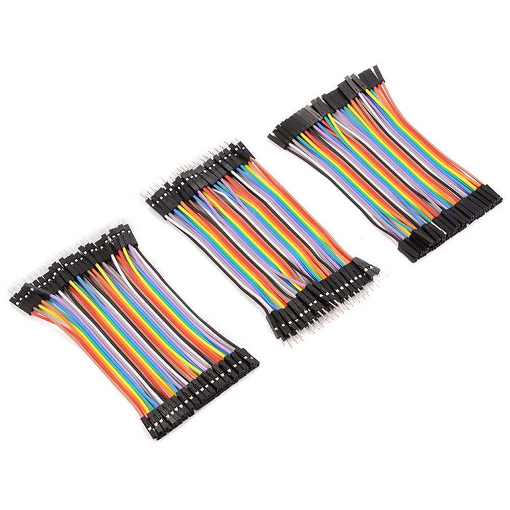 Male 40PIN 2.54mm DIY Breadboard Male To  Female Dupont Cable Jumper Wire Electronic Kit Connector