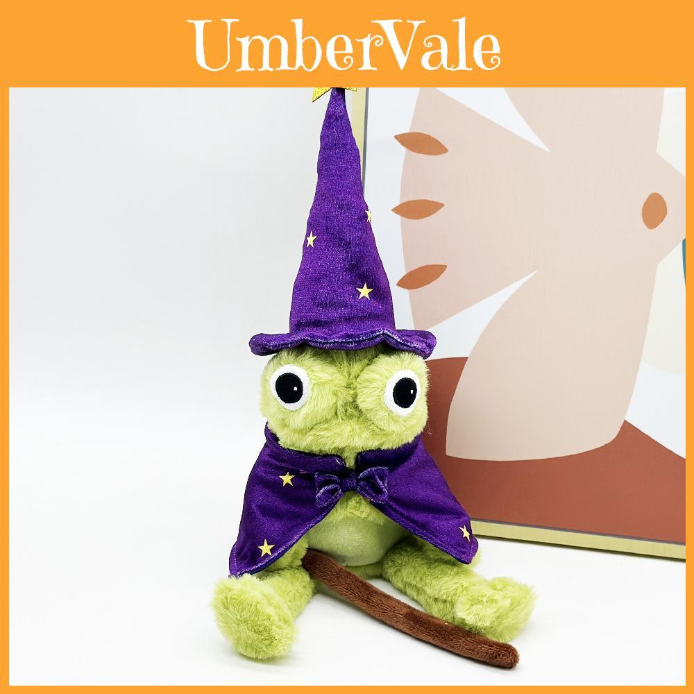 Moonlight Manor Frog Wizard Plush Doll With Soft Short Plush For Home Decor And Play