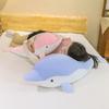 Juguetes de peluche de delfín Kawaii de gran tamaño de 35 a 130 cm, adorables muñecos de peluche suaves para niñas, cojín para dormir, regalo
