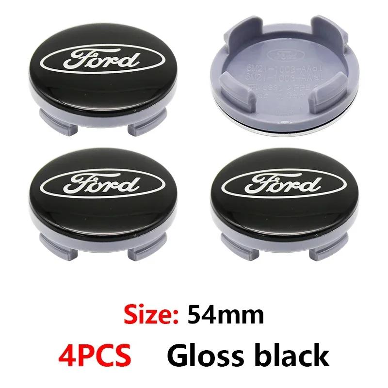 

Car Sticker 2026 Ford New 2025 Hot Car 4Pcs 54mm Original Wheel Center Covers Hup Caps Decoration For Ford Focus MK2 Fiesta Mond