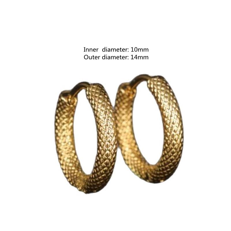 Huggie Hoepel Oorbellen Kleine Oorbellen Dames Heren Oorbel Ring - Allergievrij Sieraden beige