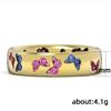 Exquisite ring women's zircon ring multi-color full circle butterfly pattern simple ring jewelry