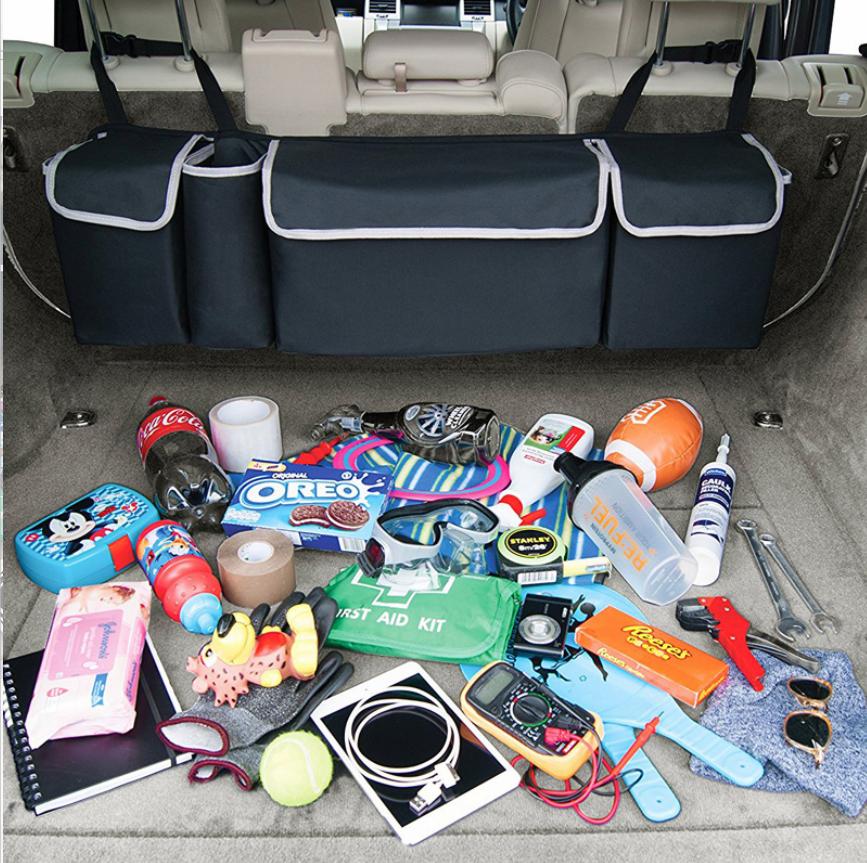 Car Trunk Organizer Backseat Storage Bag High Capacity Multi-use Oxford Cloth Car Seat Back Organizers Interior Accessories