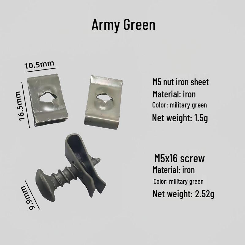 Compatible Self-Tapping Screws and Clips for Car Mudguards, Fender Liners, and Bumpers