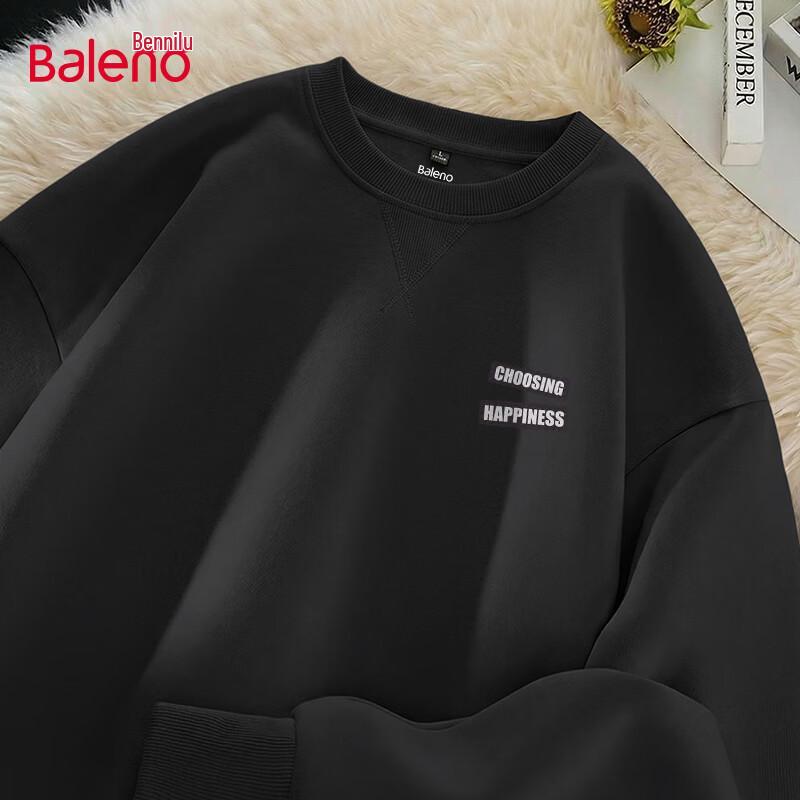 Baleno Men's Oversized Graphic Crewneck Sweatshirt
