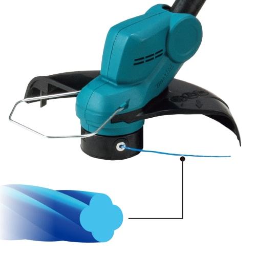 Makita 260 mm oppladbar gressklipper Nylonledning Type 18V3Ah batteri og lader inkludert MUR193DWF