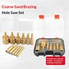 M10 Brazing Hole Opener Set, Stone Reaming Drill, Ceramic Tile Marble Granite Hole Opening, Emery Drill Bit