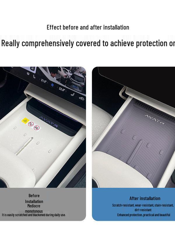 Avatr 06 Wireless Charging Pad Silicone Anti-slip Dustproof Mat - Original Car Color