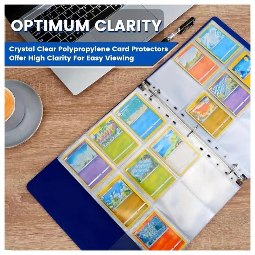 11-Ring Pockets Sleeve 9-Pocket Photo Album Refill Pages Kpop Photocard  Binder