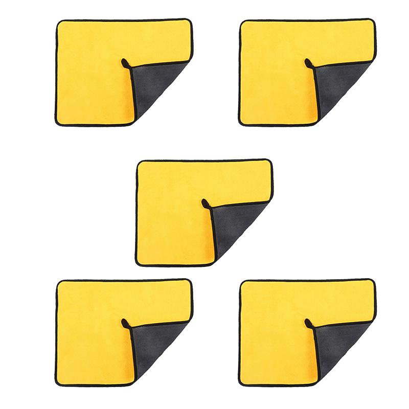 

5 шт. в упаковке, мягкие впитывающие полотенца из кораллового флиса для мытья автомобиля