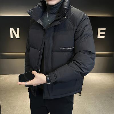 New Down Jacket Men's Winter Casual Fashion Warm High Quality Stand-up Collar Simple Jacket
