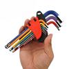 Color Hexagon Spanner Allen Key Set 9PCS L Type Inner Hexagonal Wrench 1.5mm To 10mm Multi Use Bicycle Repair Hand Tool Kit