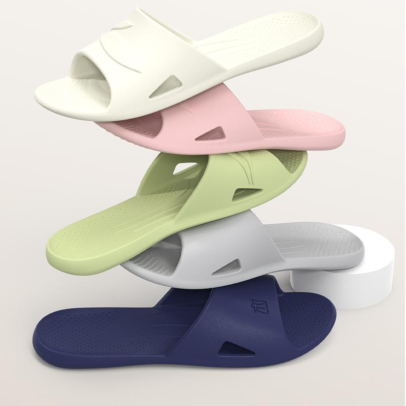 Men's Embossed Slides, Casual Non Slip Slippers, Open Toe Shoes For Indoor Outdoor Beach Shower, Spring And Summer