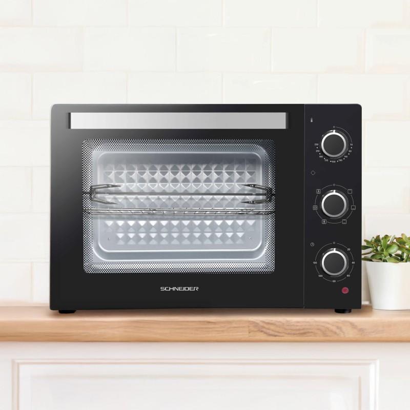 Schneider - Sceo2355mfb - Four électrique 55l - Chaleur Tournante - 1900w - Tournebroche