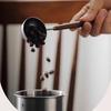 Mâner din lemn Linguriță de cafea din oțel inoxidabil Linguriță de măsurat Linguri de cafea cu mâner lung din lemn
