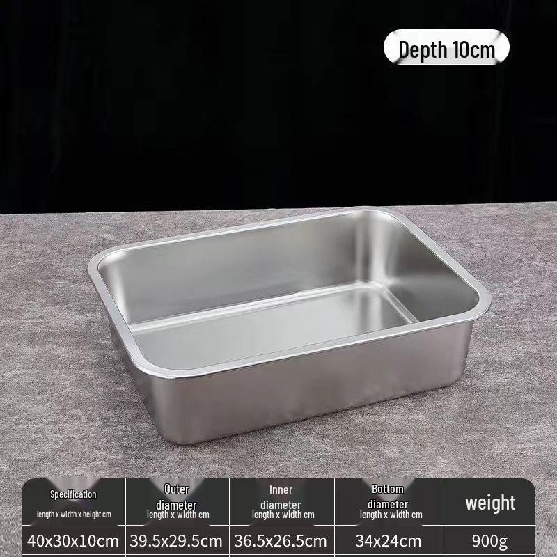 Extra Thick Stainless Steel Cat Litter Box - Anti-Splash, Easy Clean, Large Capacity