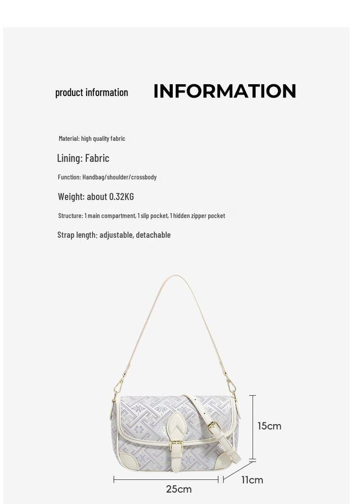 Guangxi Zhuang Brocade Intangible Cultural Heritage Women's Crossbody Bag - 2026 New Versatile Chinese Style Shoulder Bag for Ladies