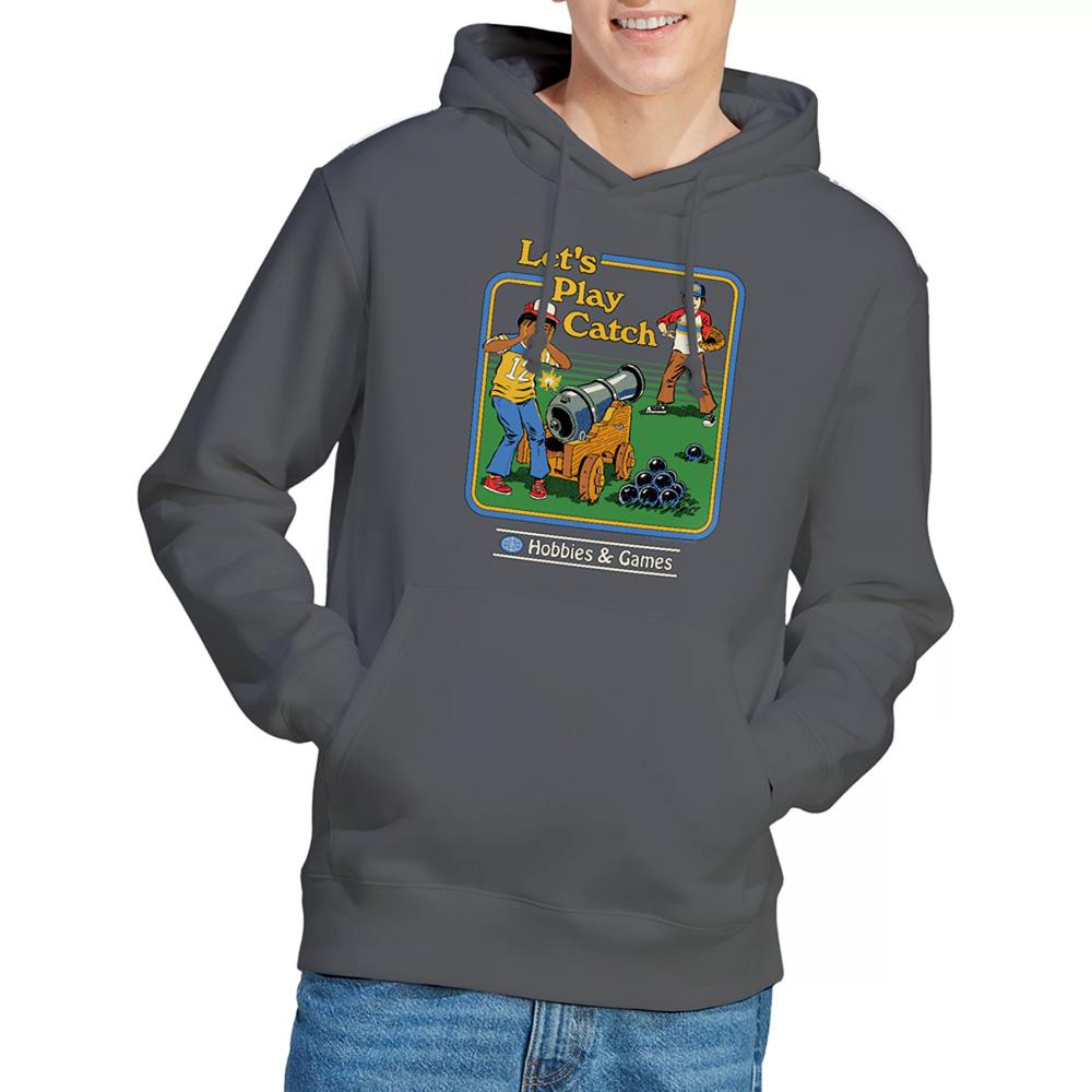 Steven Rhodes Unisex Adult LetÂ´s Play Catch Hoodie