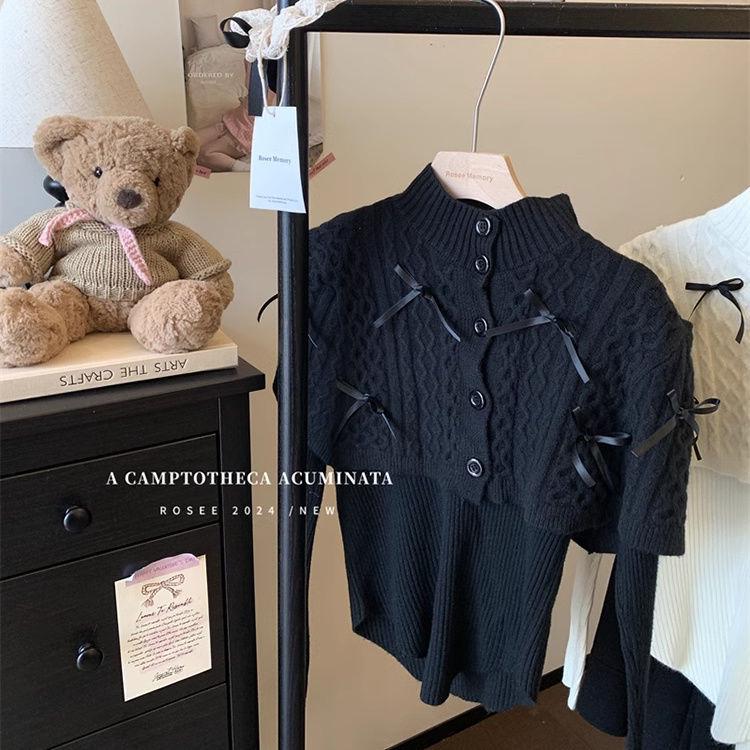 Women's Christmas Red Knitted Sweater: Half High Neck, Long Sleeve Cape Shawl for 2025 Autumn