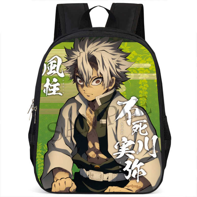 Japan cartoon comics Demon Slayer Pillar Training Arc Student Large Capacity School Style Backpack 7545