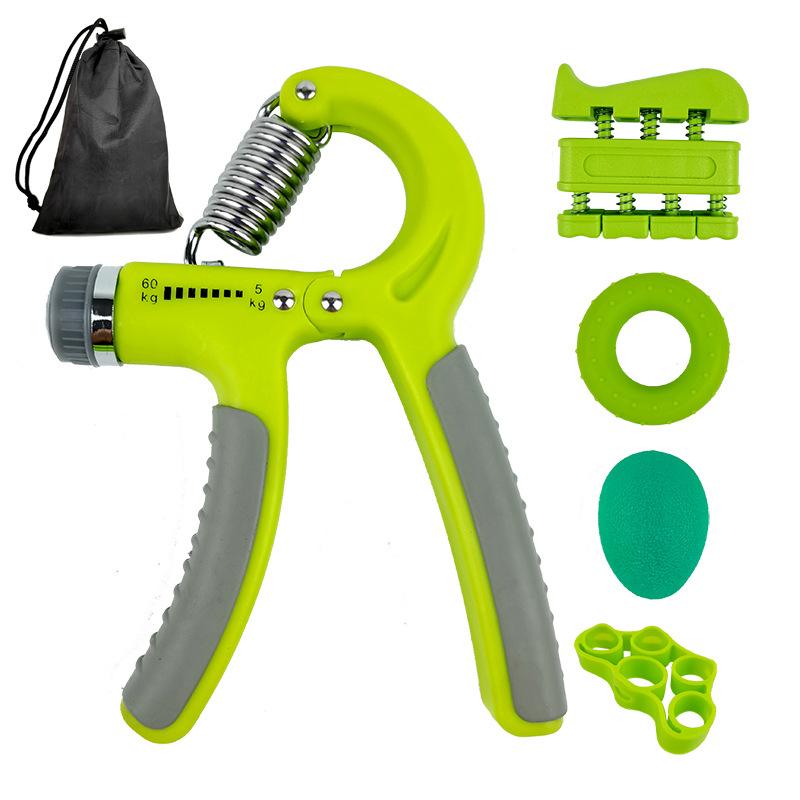 5-Piece Adjustable Resistance Hand Grip Set Color Box Packaged Adult Children Hand Strength Training Set Silicone Grip Balls