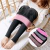 350G Nylon Smiley Face Waist Protection Integrated Pants Thickened and Velvet Layered Foot Leggings Watermelon Crotch Women's Thermal Pants
