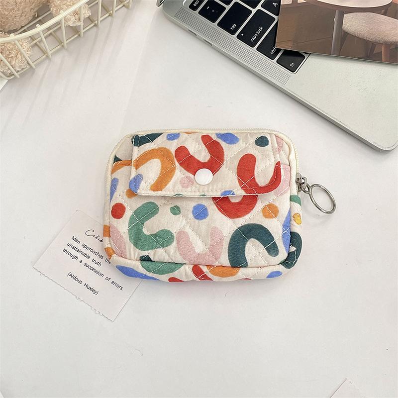 Cute Cartoon Small Travel Document Bag Portable Storage Bag Mini Item Holder Fashion Multifunctional Coin Purse Pendant Gifts