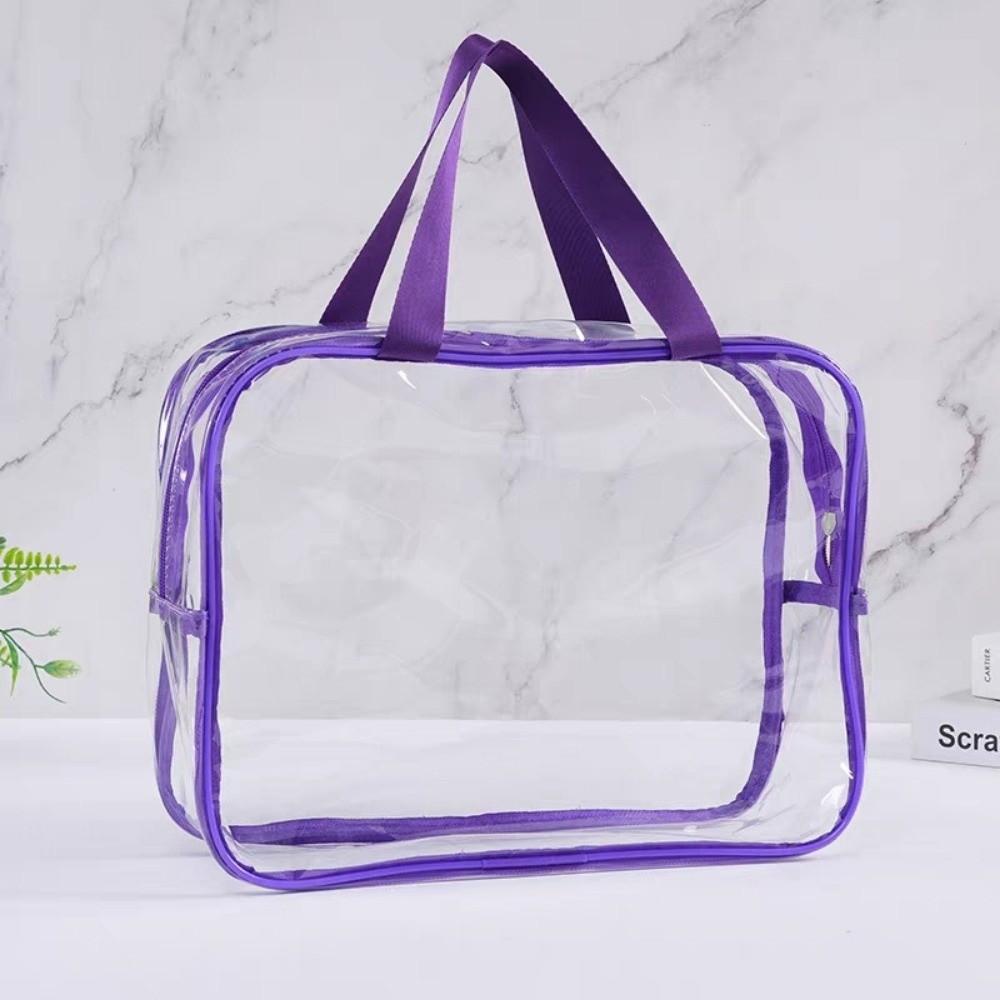 Transparent Makeup Bag Large Capacity Cosmetic Bag Clear Handbag  Suitable For Men Women