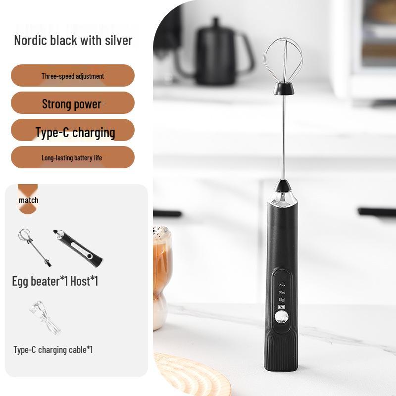 Handheld Wireless Mini Electric Milk Frother & Egg Beater