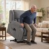 Recliner Armchair Lift Chair with Massage for Elderly Light Grey