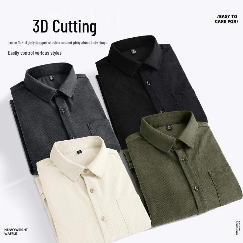 JEANSWEST LIFE Men's Fleece-Lined Round Neck Sweatshirt