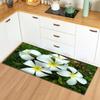 Fresh Floral Pattern Washable Non Slip Mat Home Decor Rug for Kitchen, Bathroom, Laundry Room Oil-Proof Easy Clean Durable