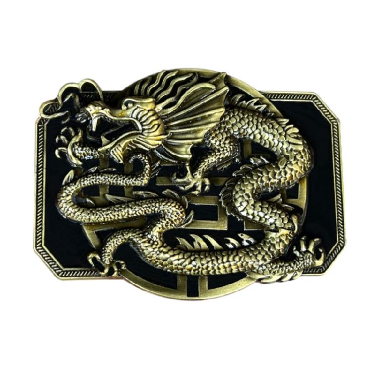 Cowboy Relief Belt Buckle Metal Chinese Style Belt Buckle for DIY Replacements