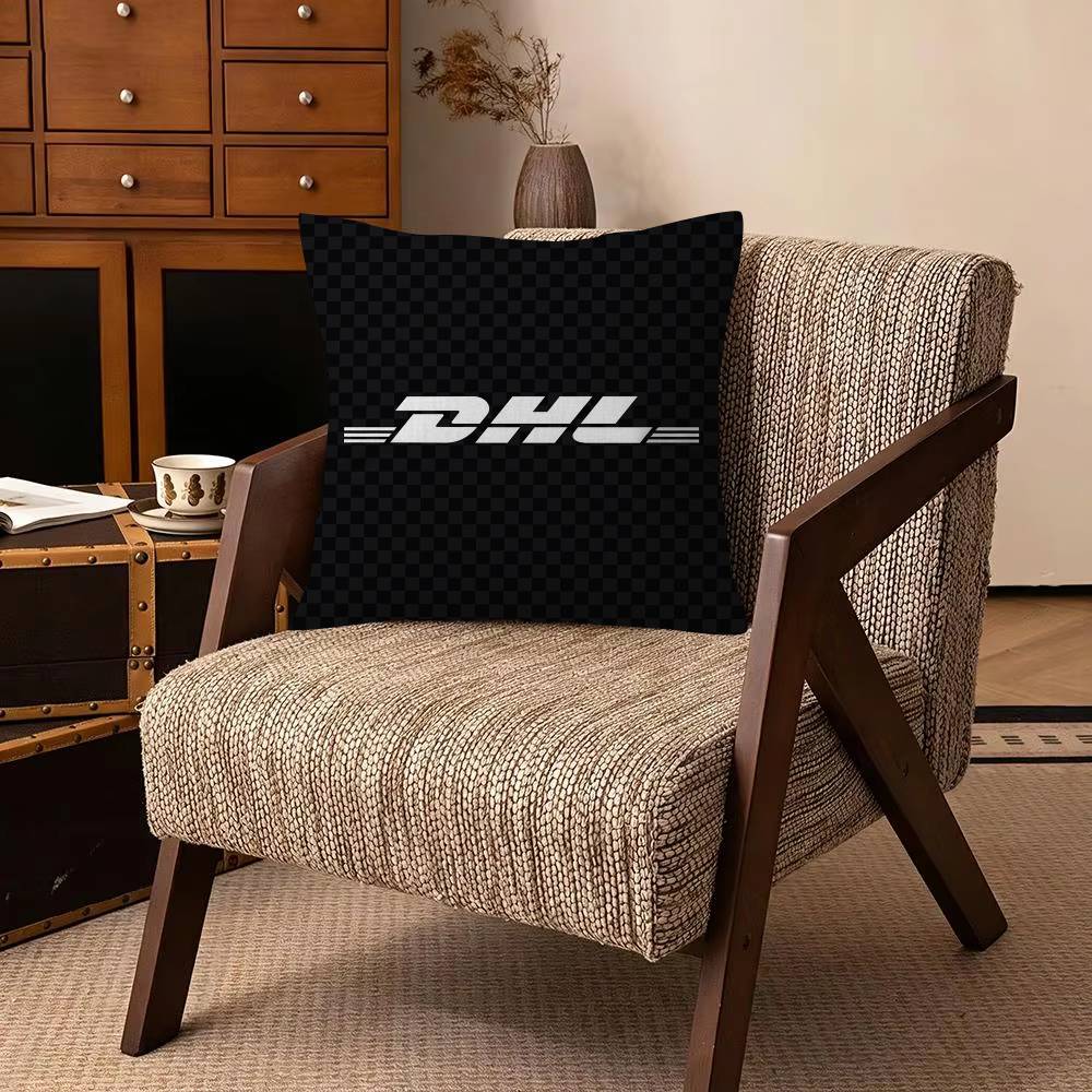 Logistics Brand DDhl Decorative Pillowcase Square Pillowcase Home Office Decorative Cushion Cover