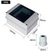Distribution Box HT Series Junction Box 5/8WAY PC Plastic IP65 Waterproof Fuse Boxes with Terminal DIN Rail for Outdoor Garden