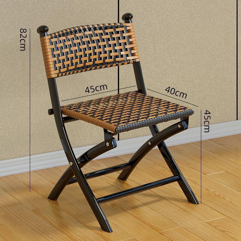

Foldable Living Room Chair Modern Rattan Furniture Chairs Nordic Portable 1-person Living Room Chairs Comfortable Design Chairs чёрный