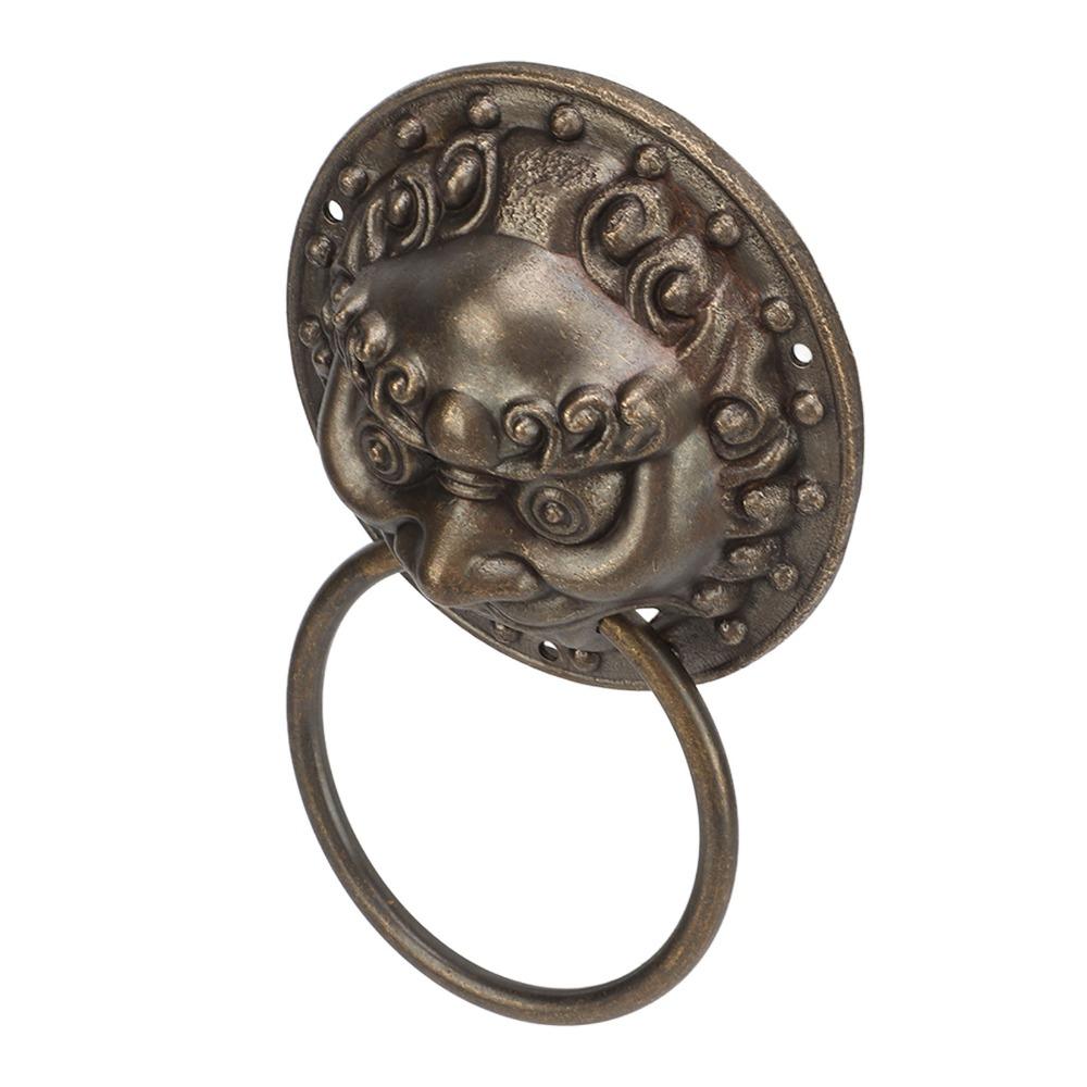 Bronze Antique Door Knocker Brass Door Handles Cabinet handle Decorative Knob  Home Furniture