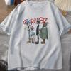 Music Band Gorillaz PUNK ROCK Printed Men's Fashion O-Neck European Cotton Short Sleeved T-shirt Retro Y2K Clothing T-shirt