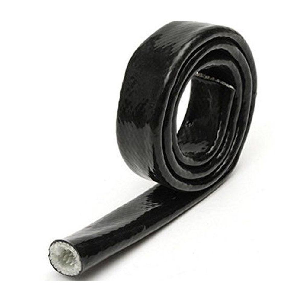 10mm X 1m Fire Sleeve Braid Flame Heat Shield Black For 6AN AN6 Oil Fuel Lines